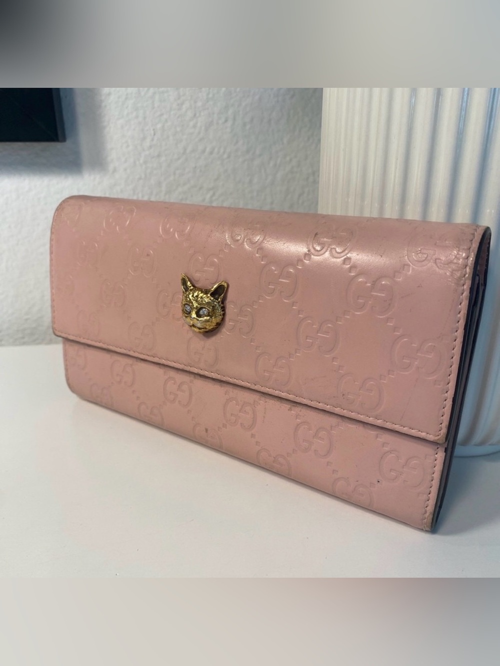 GUCCI Guccissima LTD ED Cat Continental Wallet Cruise Line
2019